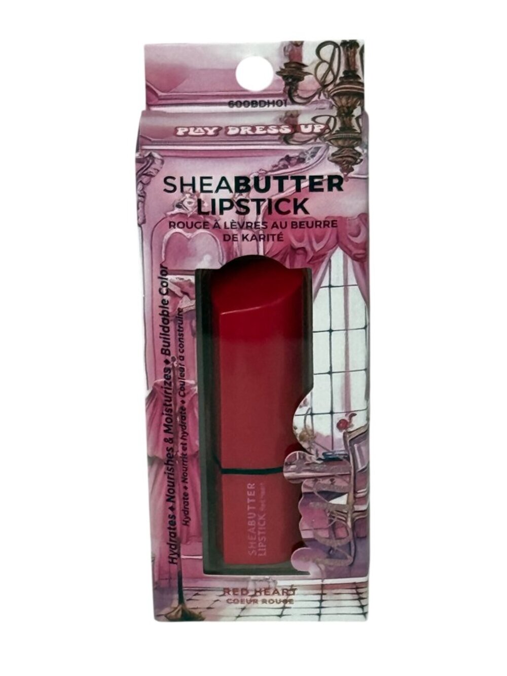 Ioni Shea Butter Lipstick Red Heart Play Dress Up Moisturizing Lip Color New